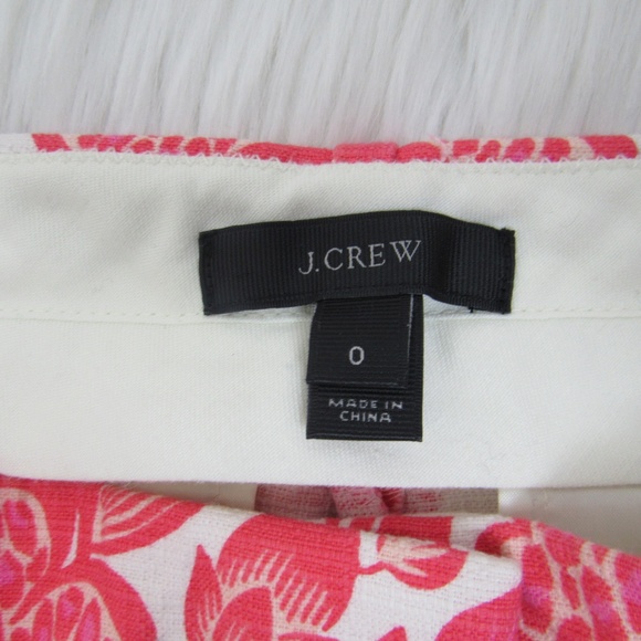 J Crew pink floral shorts, size 0.  E - Picture 3 of 3